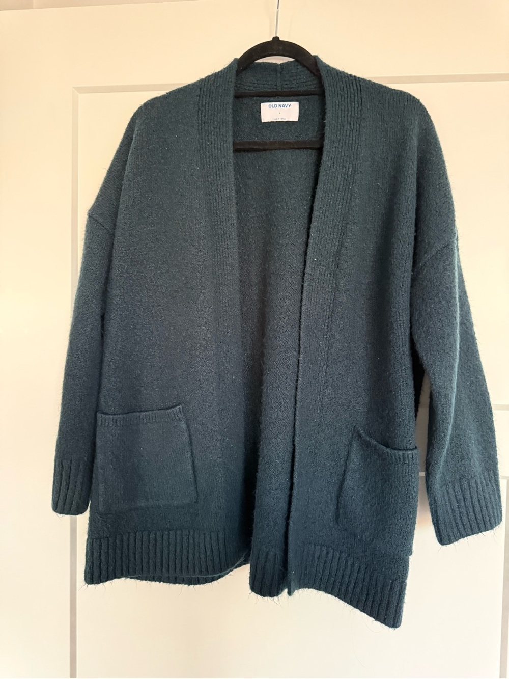 Old Navy Deep Teal Open-Front Pocket Cardigan